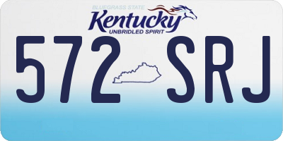 KY license plate 572SRJ