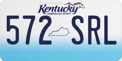 KY license plate 572SRL