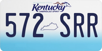KY license plate 572SRR