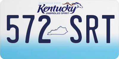 KY license plate 572SRT