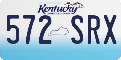 KY license plate 572SRX
