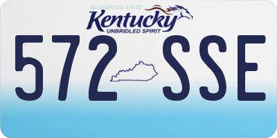 KY license plate 572SSE