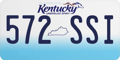 KY license plate 572SSI