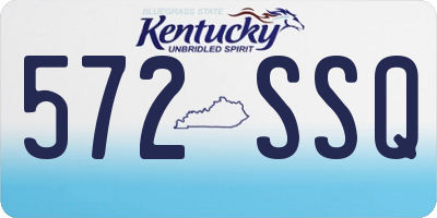 KY license plate 572SSQ