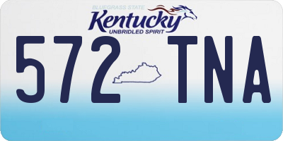 KY license plate 572TNA