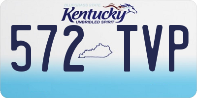 KY license plate 572TVP