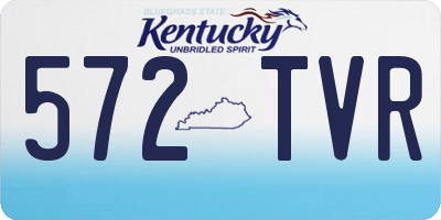 KY license plate 572TVR
