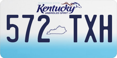 KY license plate 572TXH