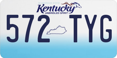 KY license plate 572TYG