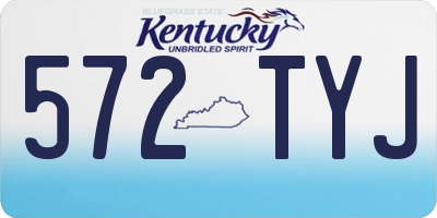 KY license plate 572TYJ