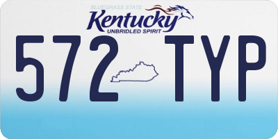 KY license plate 572TYP