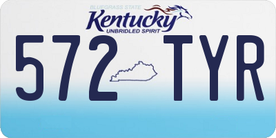 KY license plate 572TYR