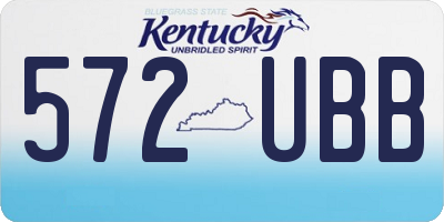 KY license plate 572UBB