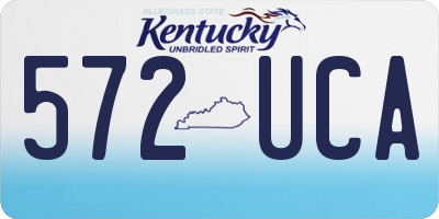 KY license plate 572UCA