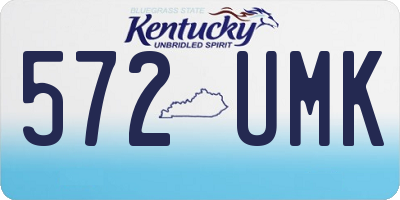 KY license plate 572UMK