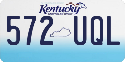 KY license plate 572UQL