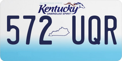 KY license plate 572UQR
