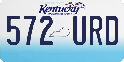 KY license plate 572URD