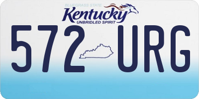 KY license plate 572URG