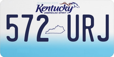 KY license plate 572URJ