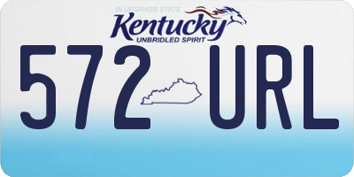 KY license plate 572URL