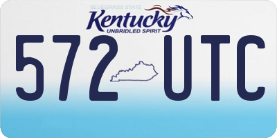 KY license plate 572UTC