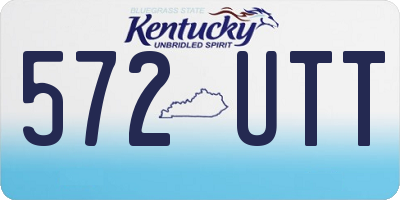 KY license plate 572UTT