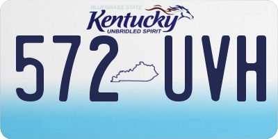 KY license plate 572UVH