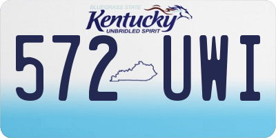 KY license plate 572UWI