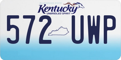KY license plate 572UWP