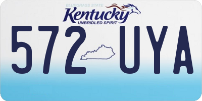 KY license plate 572UYA