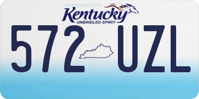 KY license plate 572UZL