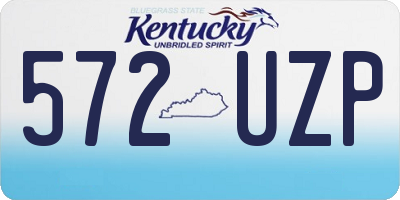 KY license plate 572UZP