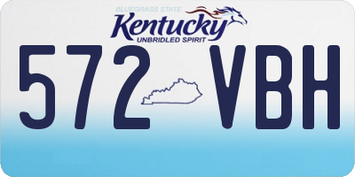 KY license plate 572VBH