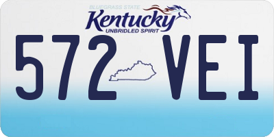 KY license plate 572VEI