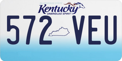 KY license plate 572VEU