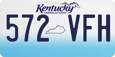 KY license plate 572VFH