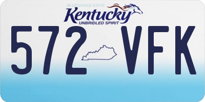 KY license plate 572VFK