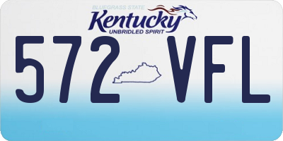 KY license plate 572VFL