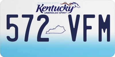 KY license plate 572VFM