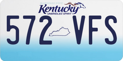 KY license plate 572VFS