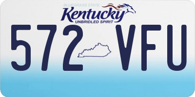 KY license plate 572VFU