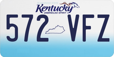 KY license plate 572VFZ