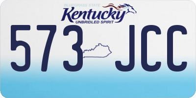 KY license plate 573JCC