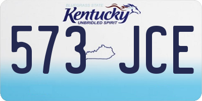 KY license plate 573JCE