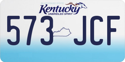 KY license plate 573JCF