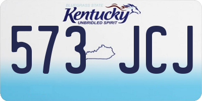 KY license plate 573JCJ