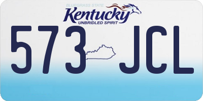 KY license plate 573JCL