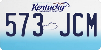 KY license plate 573JCM