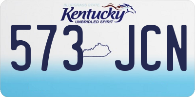 KY license plate 573JCN